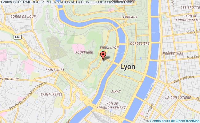 plan association Supermerguez International Cycling Club Lyon 5
