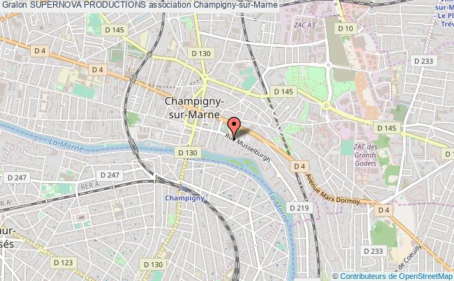 plan association Supernova Productions Champigny-sur-Marne