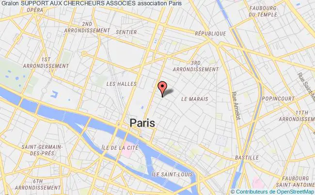 plan association Support Aux Chercheurs AssociÉs Paris
