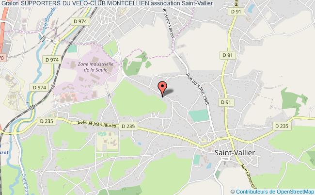 plan association Supporters Du Velo-club Montcellien Saint-Vallier