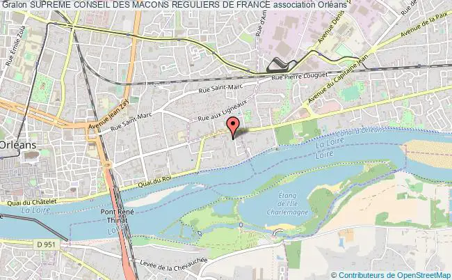 plan association Supreme Conseil Des Macons Reguliers De France Orléans