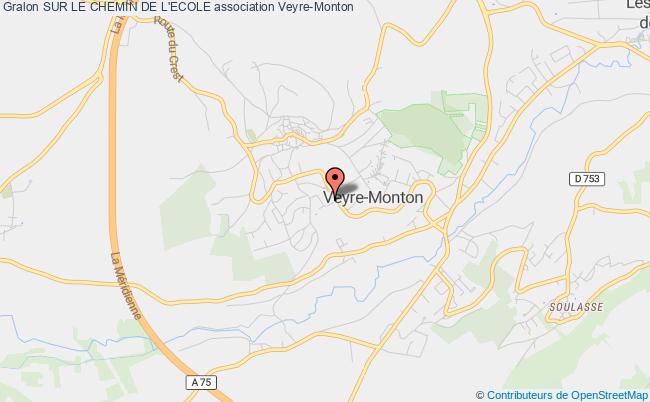 plan association Sur Le Chemin De L'ecole Veyre-Monton