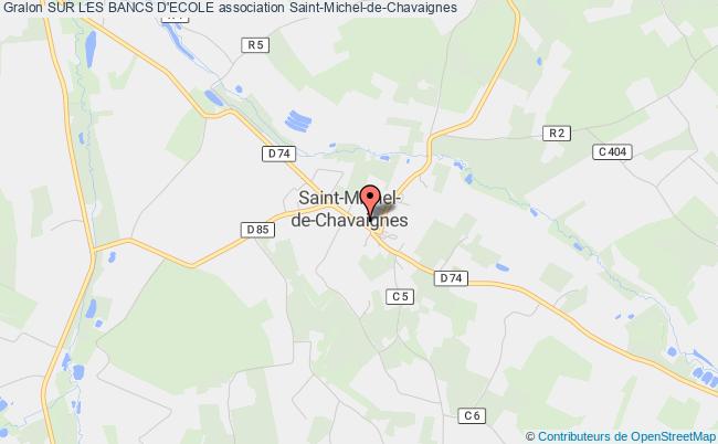 plan association Sur Les Bancs D'ecole Saint-Michel-de-Chavaignes