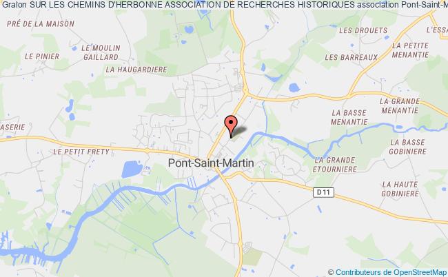 plan association Sur Les Chemins D'herbonne Association De Recherches Historiques Pont-Saint-Martin