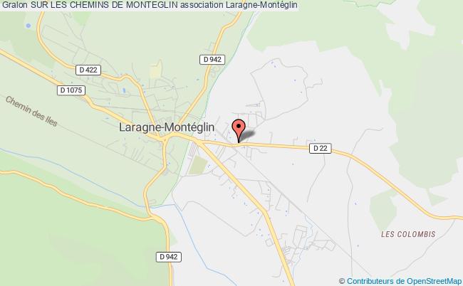 plan association Sur Les Chemins De Monteglin Laragne-Montéglin