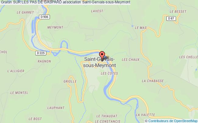 plan association Sur Les Pas De Gaspard SAINT-GERVAIS-SOUS-MEYMONT