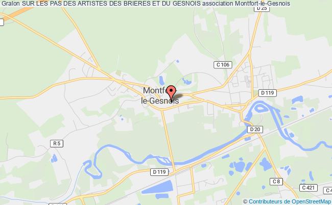 plan association Sur Les Pas Des Artistes Des Brieres Et Du Gesnois 