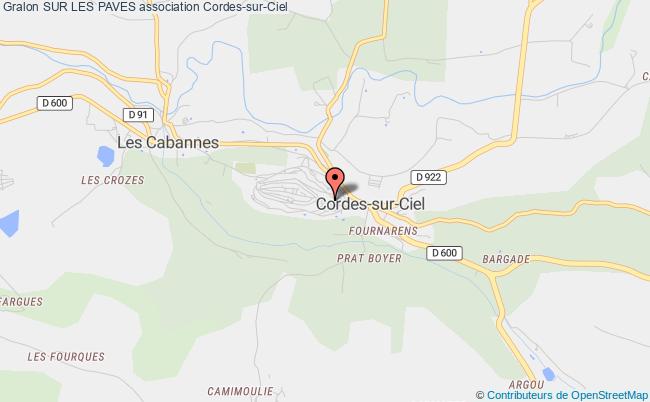 plan association Sur Les Paves Cordes-sur-Ciel