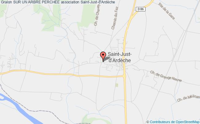 plan association Sur Un Arbre PerchÉe Saint-Just-d'Ardèche