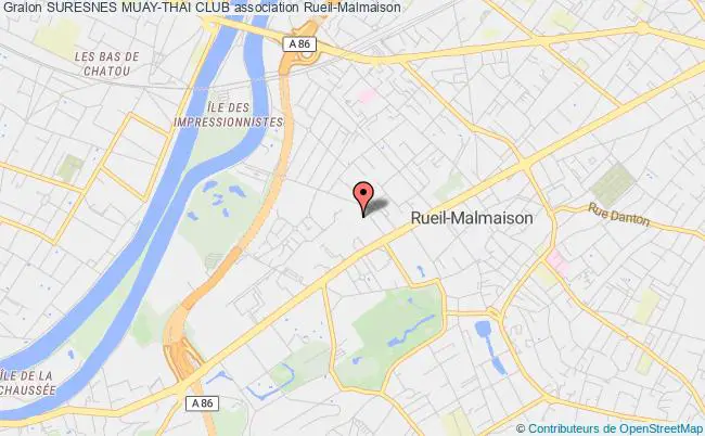 plan association Suresnes Muay-thai Club Rueil-Malmaison