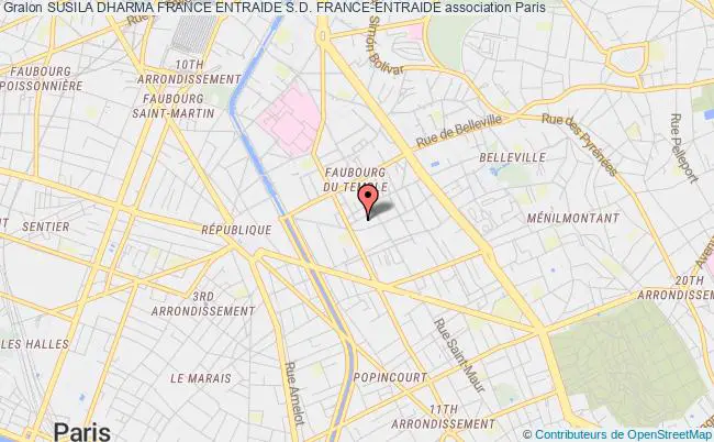 plan association Susila Dharma France Entraide S.d. France-entraide Paris