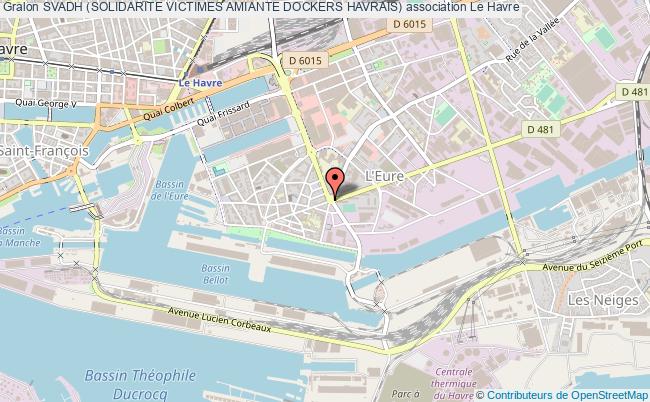 plan association Svadh (solidarite Victimes Amiante Dockers Havrais) Le Havre