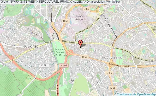 plan association Swifa (site Web Interculturel Franco Allemand) Montpellier