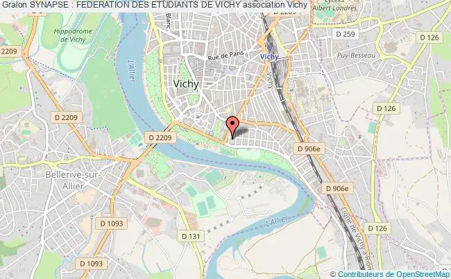 plan association Synapse : Federation Des Etudiants De Vichy Vichy