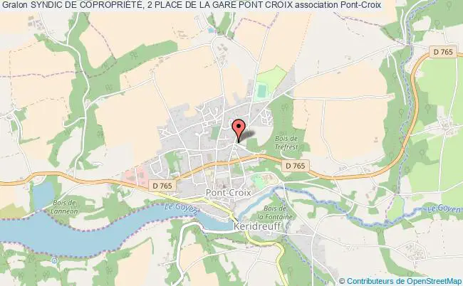 plan association Syndic De CopropriÉtÉ, 2 Place De La Gare Pont Croix Pont-Croix