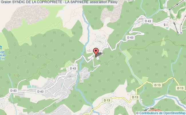 plan association Syndic De La Copropriete - La Sapiniere Passy