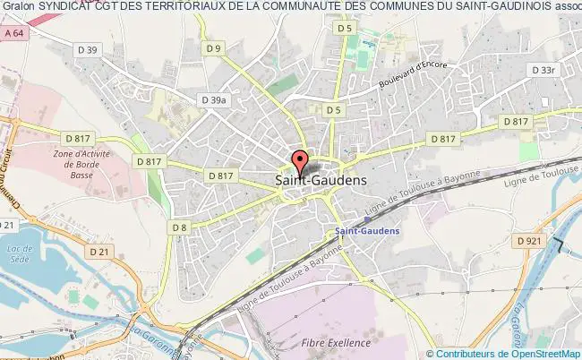 plan association Syndicat Cgt Des Territoriaux De La Communaute Des Communes Du Saint-gaudinois Saint-Gaudens