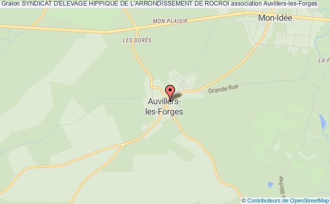 plan association Syndicat D'Élevage Hippique De L'arrondissement De Rocroi Auvillers-les-Forges