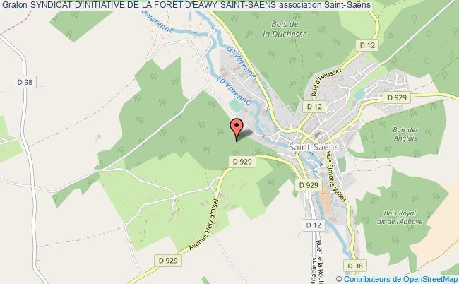 plan association Syndicat D'initiative De La Foret D'eawy Saint-saens Saint-Saëns