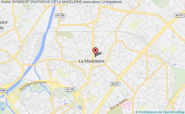 plan association Syndicat D'initiative De La Madeleine La Madeleine