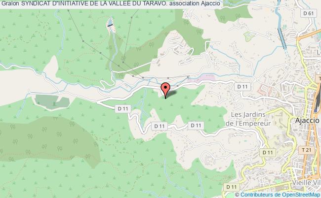plan association Syndicat D"initiative De La Vallee Du Taravo. Ajaccio