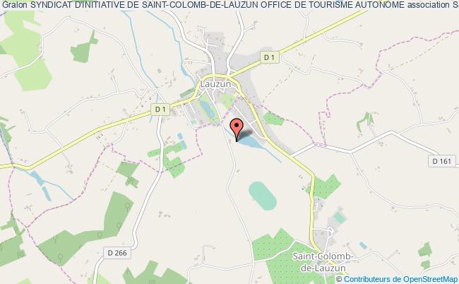 SYNDICAT D'INITIATIVE DE SAINT-COLOMB-DE-LAUZUN OFFICE DE TOURISME AUTONOME
