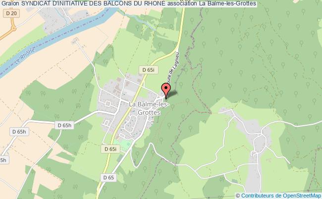 plan association Syndicat D'initiative Des Balcons Du Rhone La Balme-les-Grottes