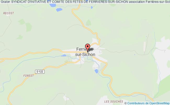 plan association Syndicat D'initiative Et Comite Des Fetes De Ferrieres-sur-sichon Ferrières-sur-Sichon