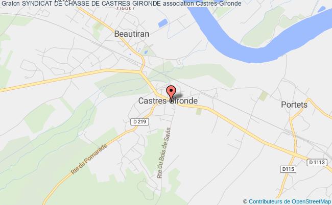 plan association Syndicat De Chasse De Castres Gironde Castres-Gironde