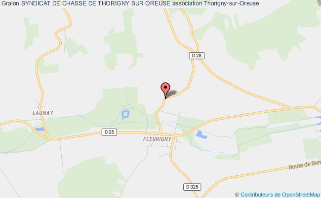 plan association Syndicat De Chasse De Thorigny Sur Oreuse Thorigny-sur-Oreuse