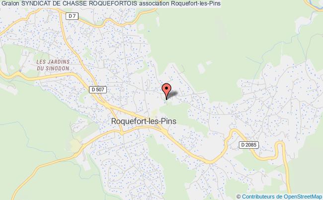 plan association Syndicat De Chasse Roquefortois Roquefort-les-Pins