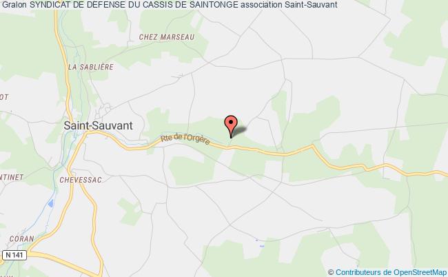 plan association Syndicat De Defense Du Cassis De Saintonge Saint-Sauvant