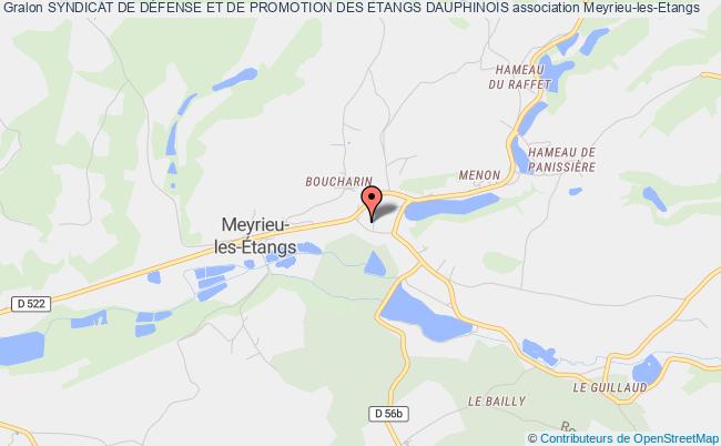 plan association Syndicat De DÉfense Et De Promotion Des Etangs Dauphinois Meyrieu-les-Étangs