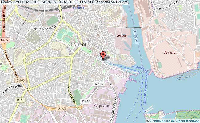plan association Syndicat De L'apprentissage De France Lorient