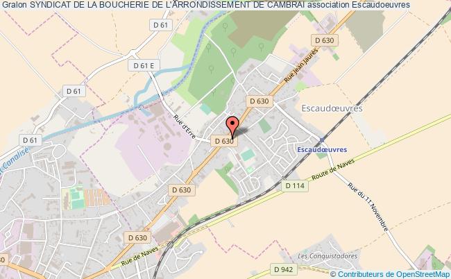 plan association Syndicat De La Boucherie De L'arrondissement De Cambrai Escaudoeuvres