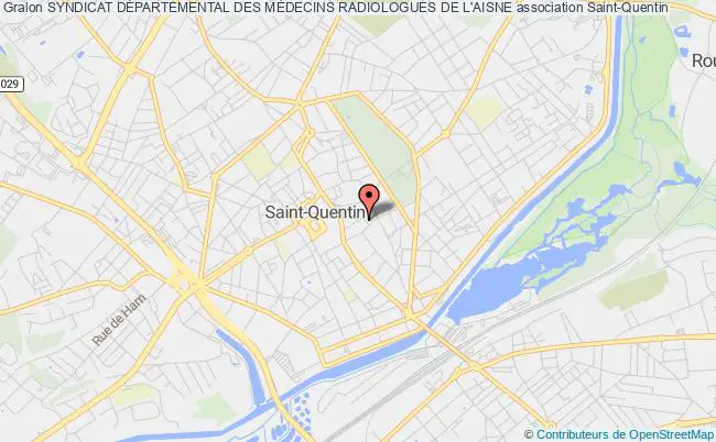 plan association Syndicat DÉpartemental Des MÉdecins Radiologues De L'aisne Saint-Quentin