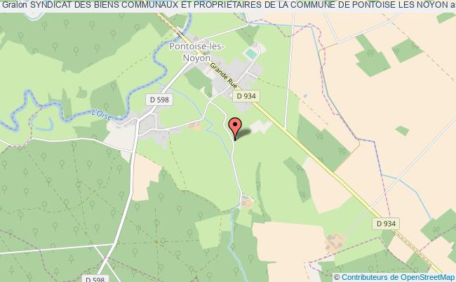 plan association Syndicat Des Biens Communaux Et Proprietaires De La Commune De Pontoise Les Noyon Pontoise-lès-Noyon