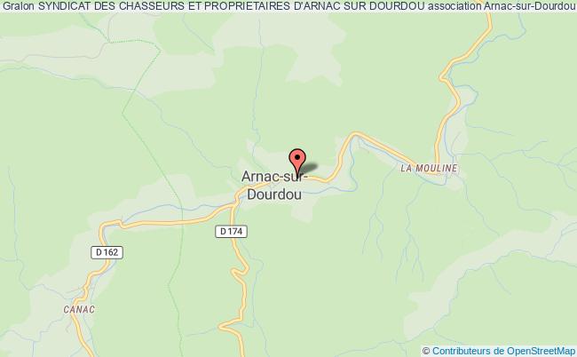plan association Syndicat Des Chasseurs Et Proprietaires D'arnac Sur Dourdou Arnac-sur-Dourdou