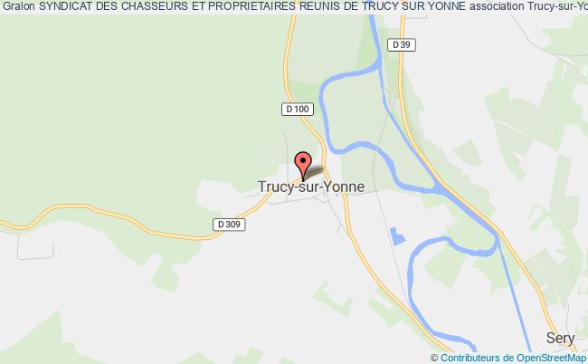 plan association Syndicat Des Chasseurs Et Proprietaires Reunis De Trucy Sur Yonne Trucy-sur-Yonne