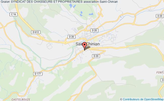 plan association Syndicat Des Chasseurs Et Proprietaires Saint-Chinian