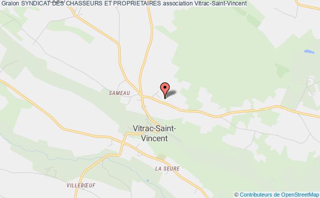 plan association Syndicat Des Chasseurs Et Proprietaires Vitrac-Saint-Vincent