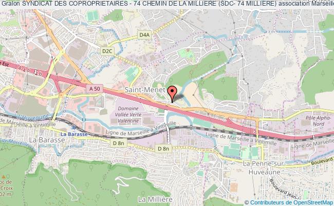 plan association Syndicat Des Coproprietaires - 74 Chemin De La Milliere (sdc- 74 Milliere) Marseille