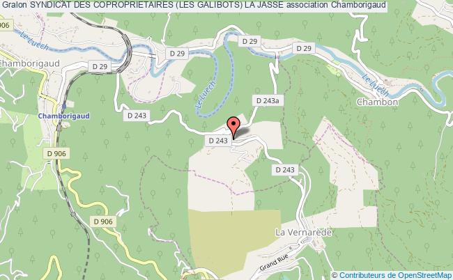 plan association Syndicat Des Coproprietaires (les Galibots) La Jasse Chamborigaud