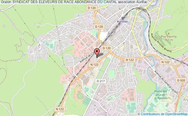 plan association Syndicat Des Eleveurs De Race Abondance Du Cantal Aurillac