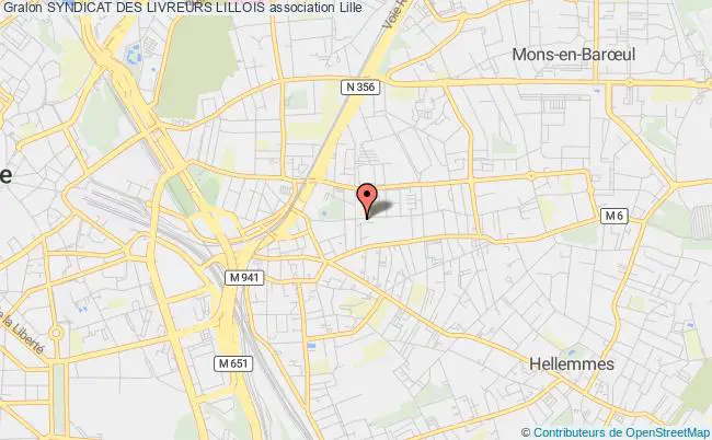 plan association Syndicat Des Livreurs Lillois Lille