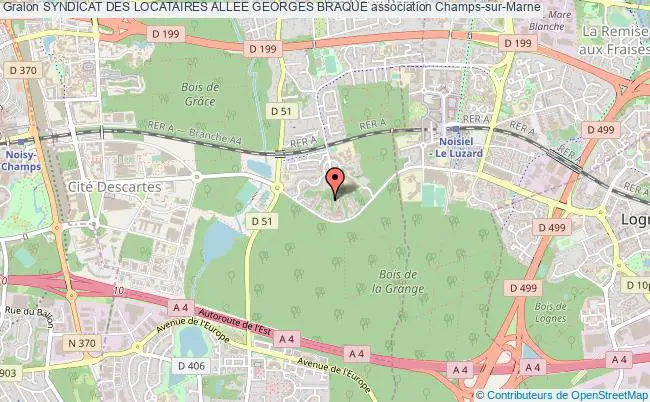 plan association Syndicat Des Locataires Allee Georges Braque Champs-sur-Marne