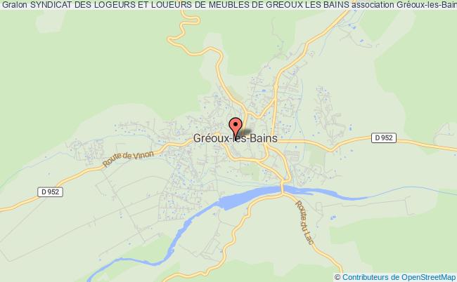 plan association Syndicat Des Logeurs Et Loueurs De Meubles De Greoux Les Bains Gréoux-les-Bains
