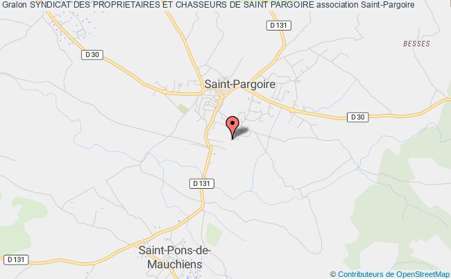 plan association Syndicat Des Proprietaires Et Chasseurs De Saint Pargoire Saint-Pargoire