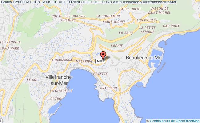 plan association Syndicat Des Taxis De Villefranche Et De Leurs Amis Villefranche-sur-Mer cedex