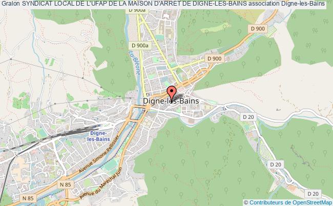 plan association Syndicat Local De L'ufap De La Maison D'arret De Digne-les-bains Digne-les-Bains